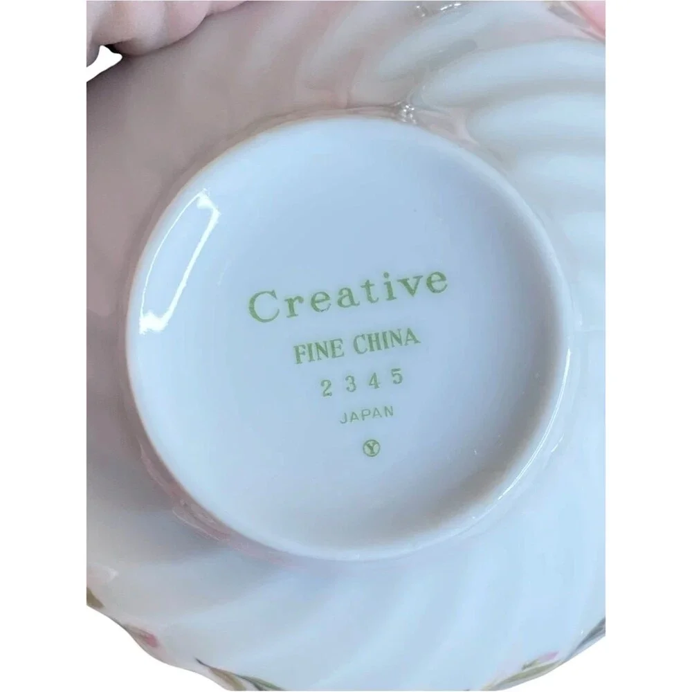 Vintage Regency Rose Teacup & Saucer Fine China Collection by Creative 2345